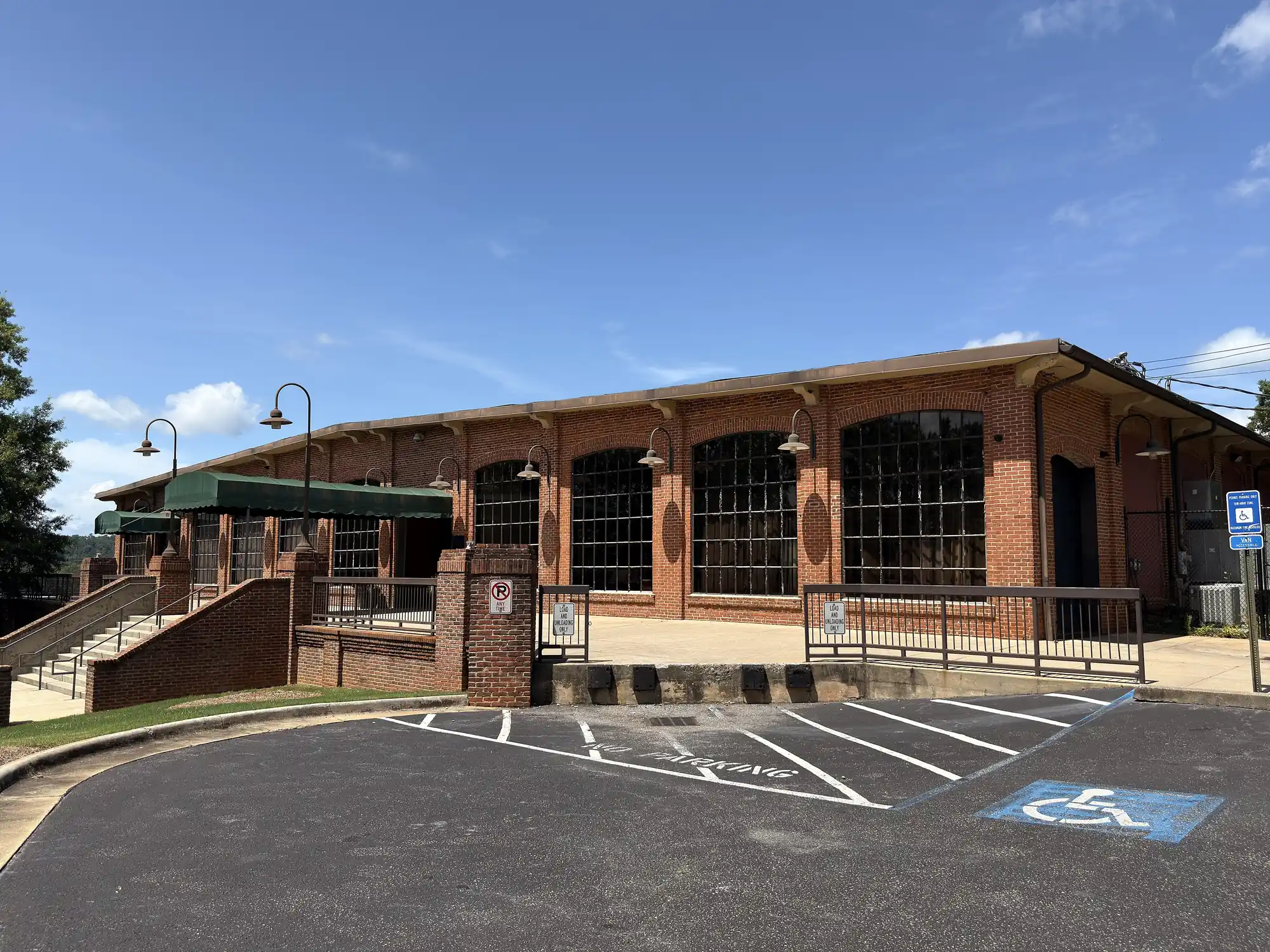 A brick building in the Bibb City Historic District in Columbus.