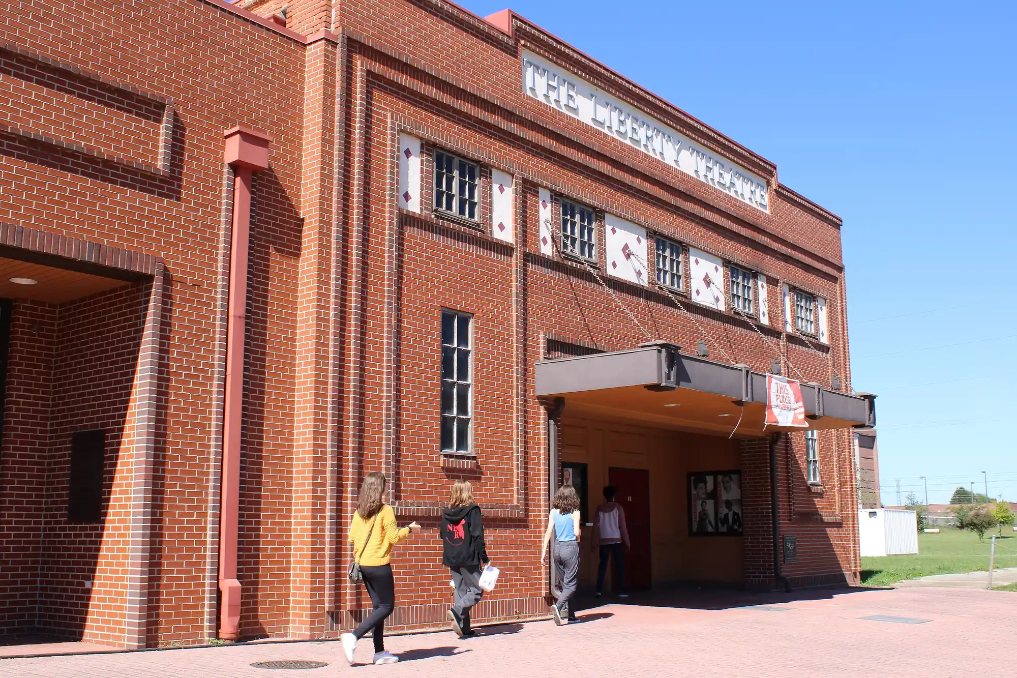 The Liberty Theatre, the landmark at the center of the Liberty District in Columbus.