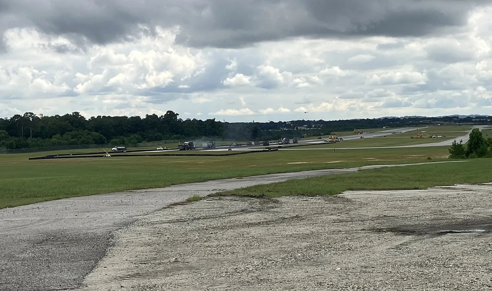 Runway work at Columbus Airport in north Columbus.
