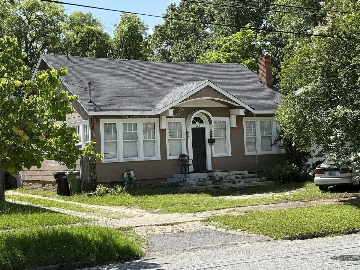 A brick bungalow in the Waverly Terrace neighborhood of Columbus.