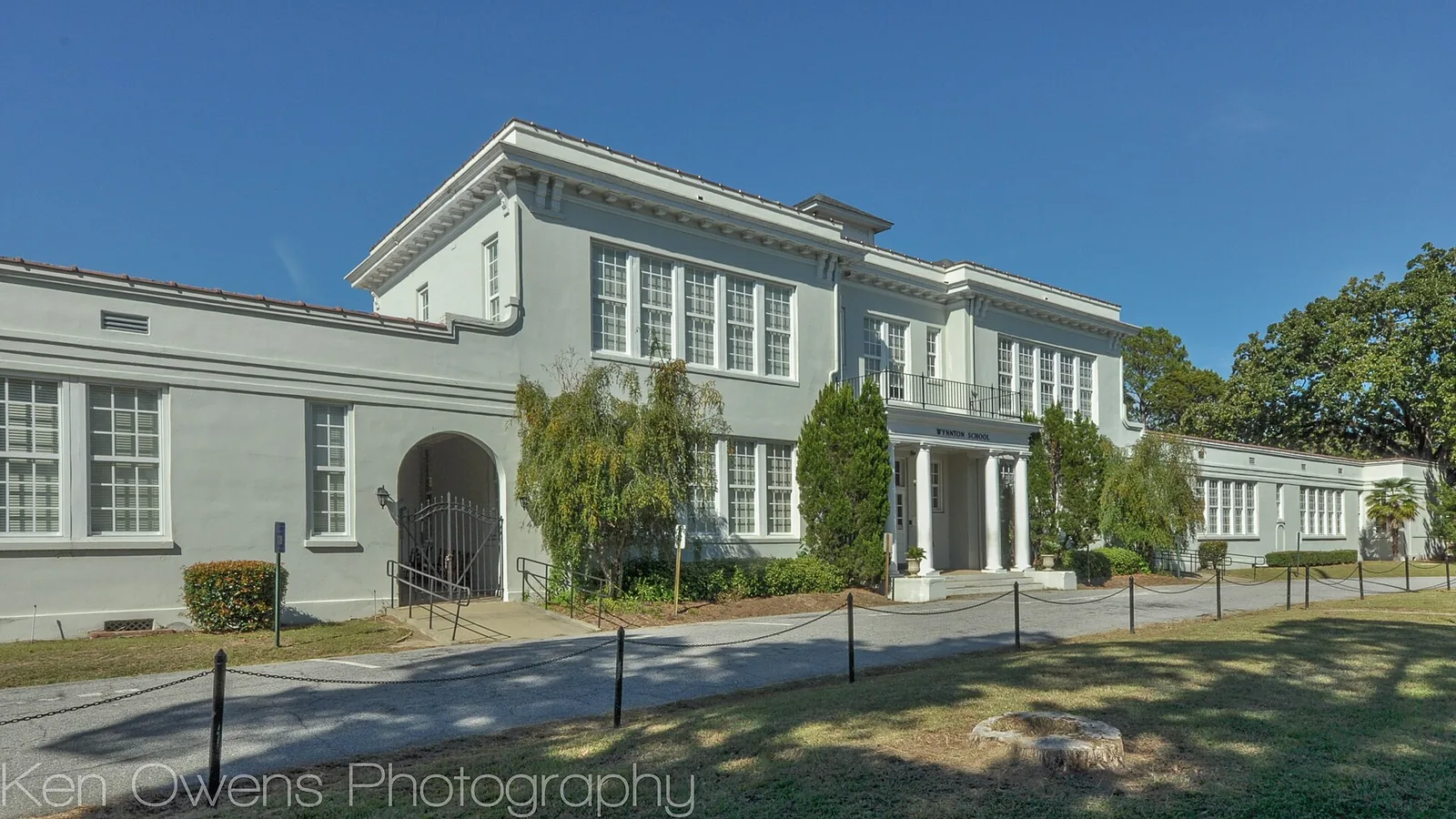 The Wynnton Arts Academy building on Wynnton Road in Columbus.